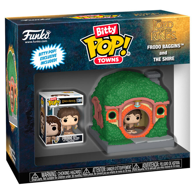 Figura Bitty POP Town El SeÃ±or de los Anillos Frodo Baggins and the Shire_0