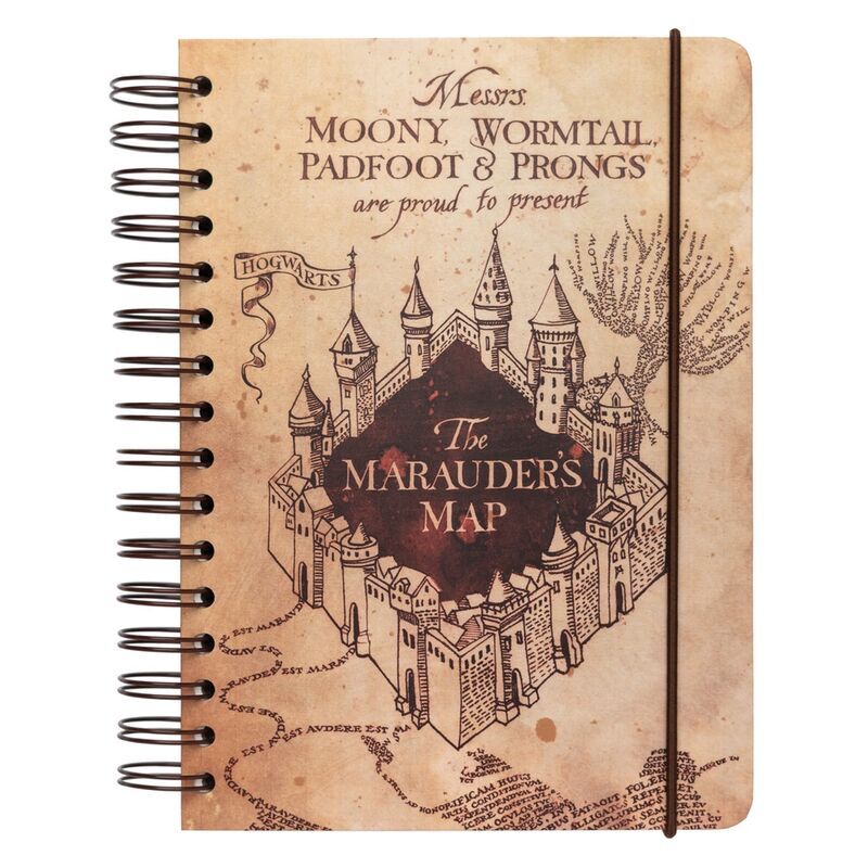 Cuaderno A5 Mapa del Merodeador Harry Potter_0