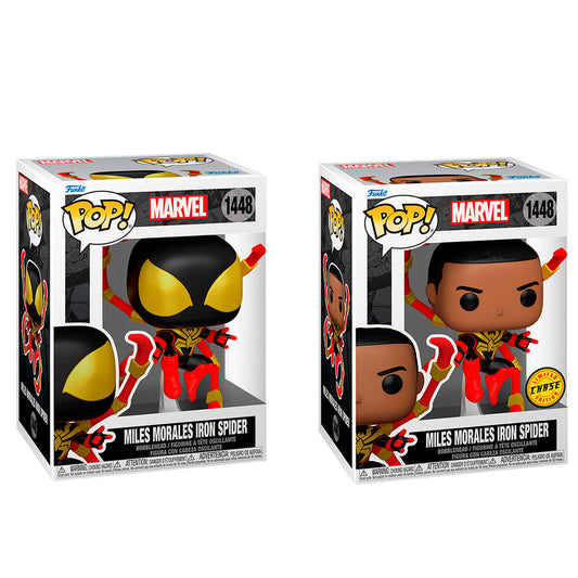 Figura POP Marvel Miles Morales Iron Spider 5 + 1 Chase_0