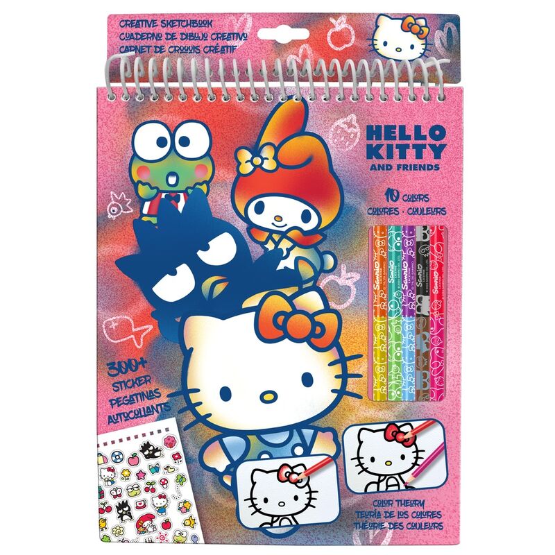 Set colorear lapices Hello Kitty_0