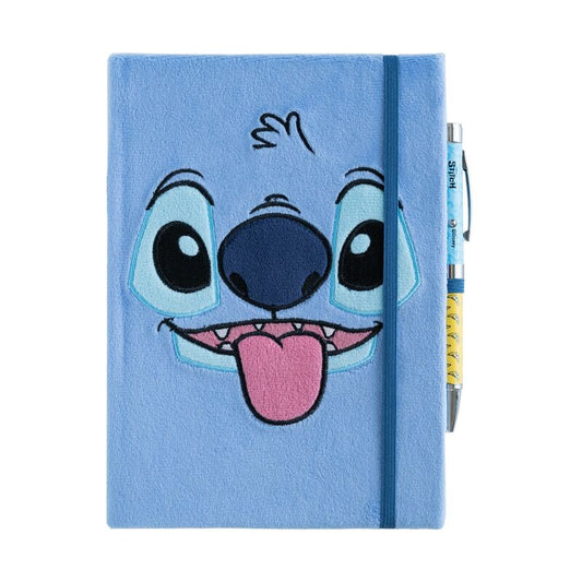 Cuaderno A5 premium + boligrafo proyector Stitch Disney_0