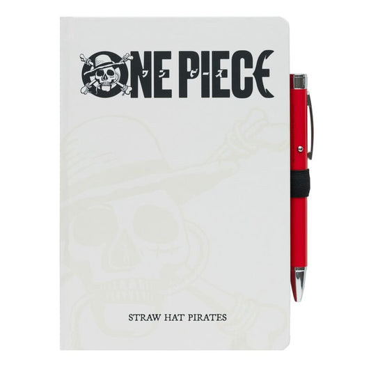Cuaderno A5 premium + boligrafo proyector One Piece_0