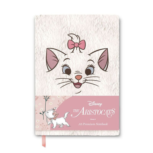 Cuaderno A5 premium felpa Marie Los Aristogatos Disney_0