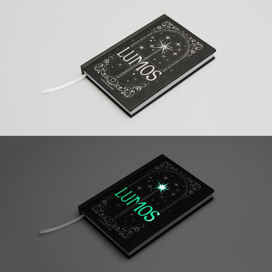 Cuaderno A5 premium led + boligrafo Lumos Harry Potter_0