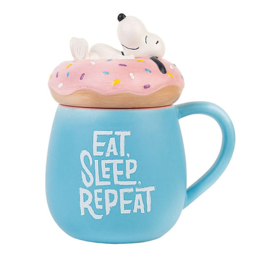 Taza 3D Eat Sleep Repeat Snoopy 500ml_0