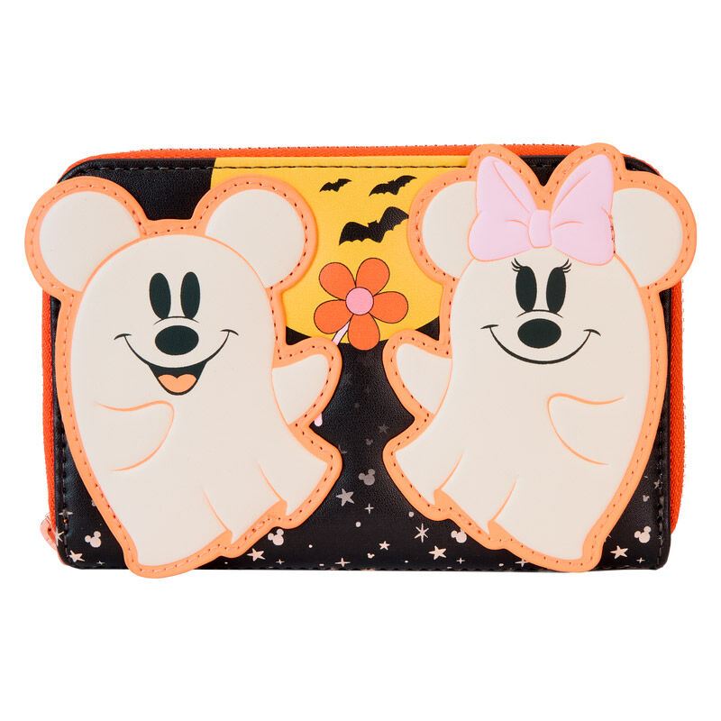 Cartera Floral Ghost Mickey & Minnie Disney Loungefly_0