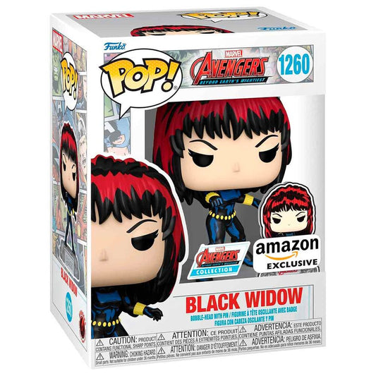 Figura POP Marvel Avengers 60th Anniversary Comic Black Widow with Pin Exclusive_0