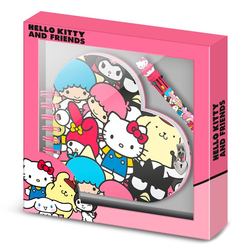 Set diario + boligrafo Friends Hello Kitty_0