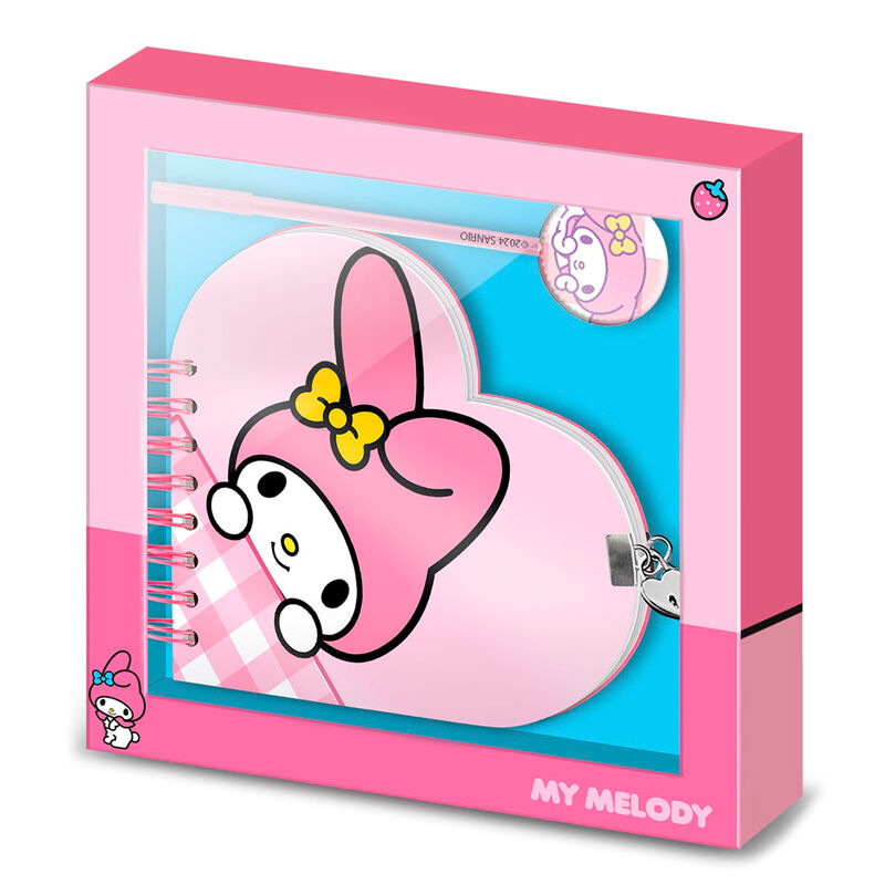 Set diario + boligrafo My Melody Hello Kitty_0