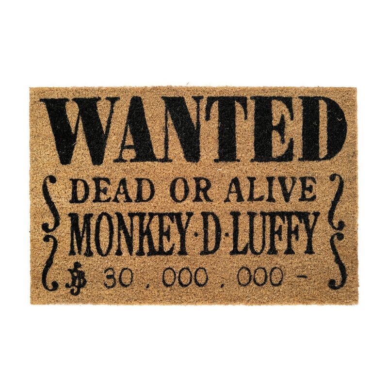 Felpudo Wanted Monkey D Luffy One Piece_0