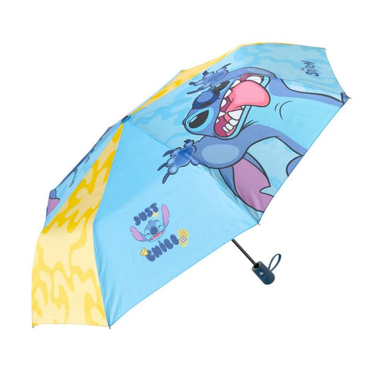 Paraguas plegable automatico Stitch Disney_0