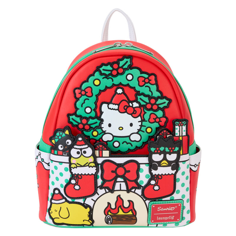 Mochila Christmas Hello Kitty Sanrio Loungefly 26cm_0