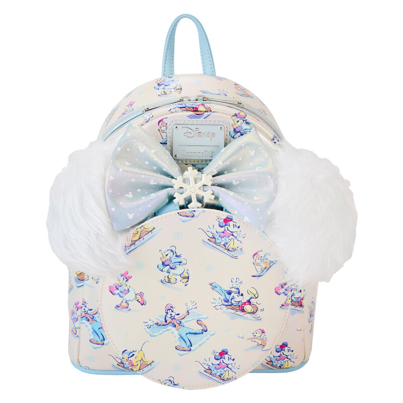 Set Mochila + Diadema orejas Winter Wonderland Mickey and Friends Disney Loungefly 26cm_0