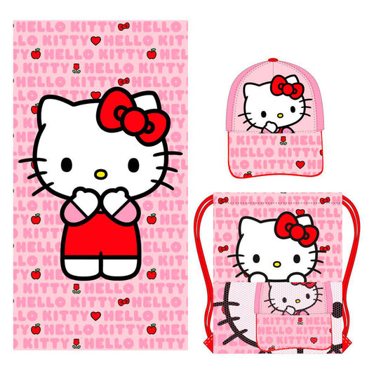 Set toalla + saco + gorra Hello Kitty_0