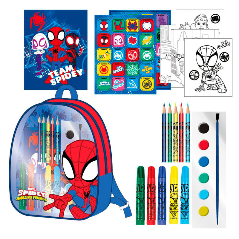 Set papeleria mochila Spidey and His Amazing Friends Marvel_0