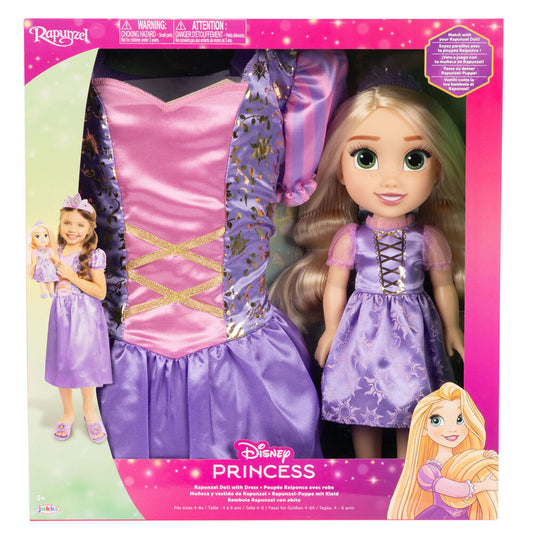 MuÃ±eca Rapunzel + Disfraz Disney 38cm_0