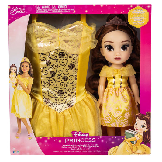 MuÃ±eca Bella + Disfraz La Bella y la Bestia Disney 38cm_0