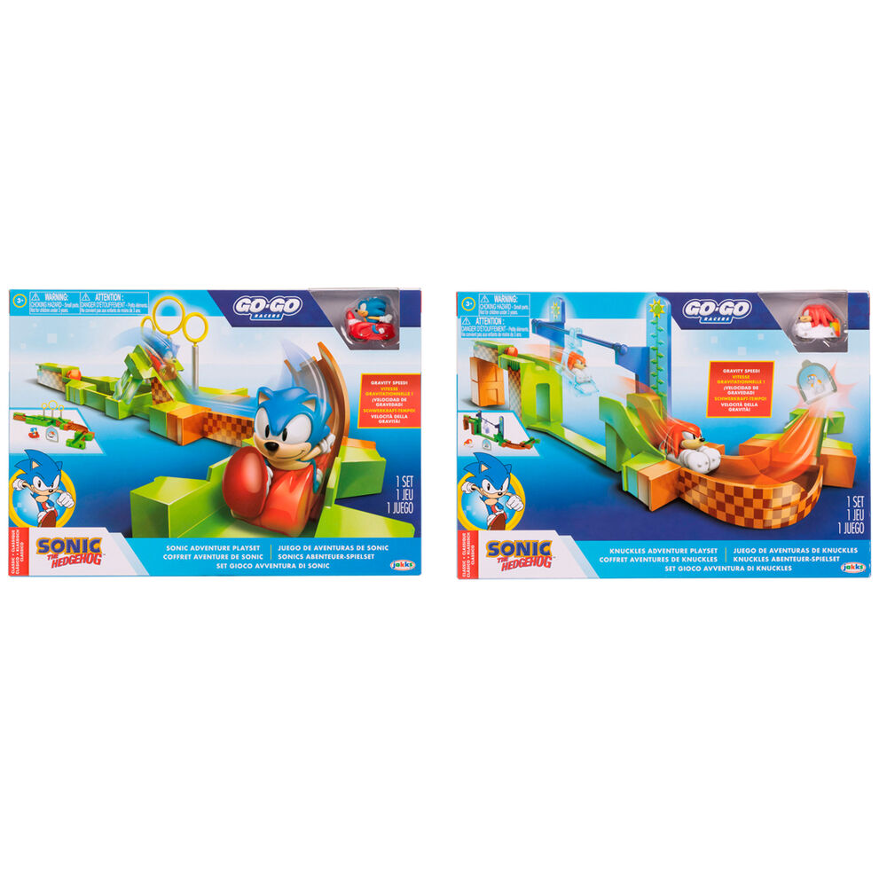 Playset Sonic & Knuckles Go Go Racers Sonic surtido_0