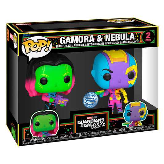 Blister 2 figuras POP Marvel Guardianes de la Galaxia Gamora & Nebula Exclusive_0