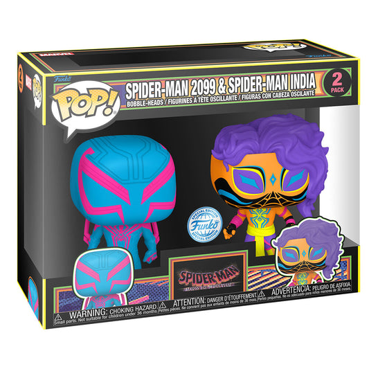 Blister 2 figuras POP Spider-Man - Spider-Man 2099 & Spider-Man India Exclusive_0