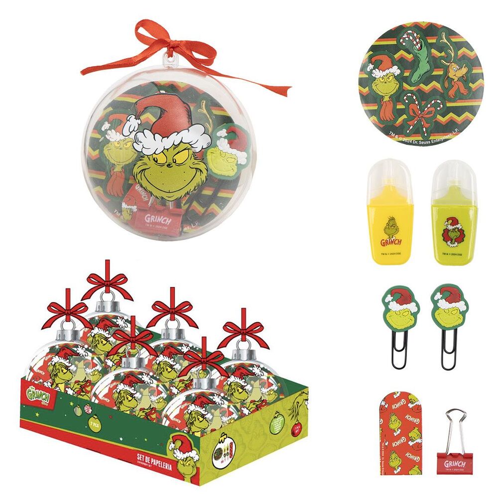Bola navidad papeleria Grinch_0