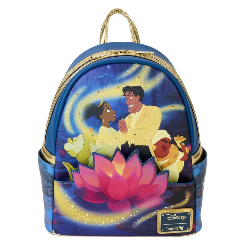 Mochila 15th Anniversary Tiana y El Sapo Disney Loungefly 26cm_0