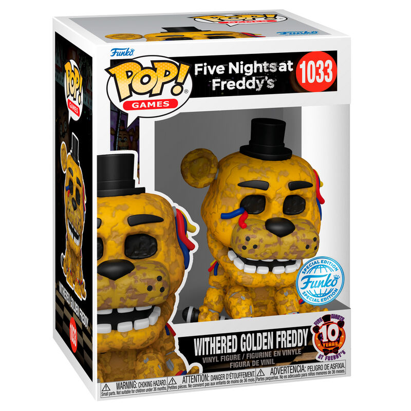 Figura POP Five Night at Freddys Withered Golden Freddy Exclusive_0