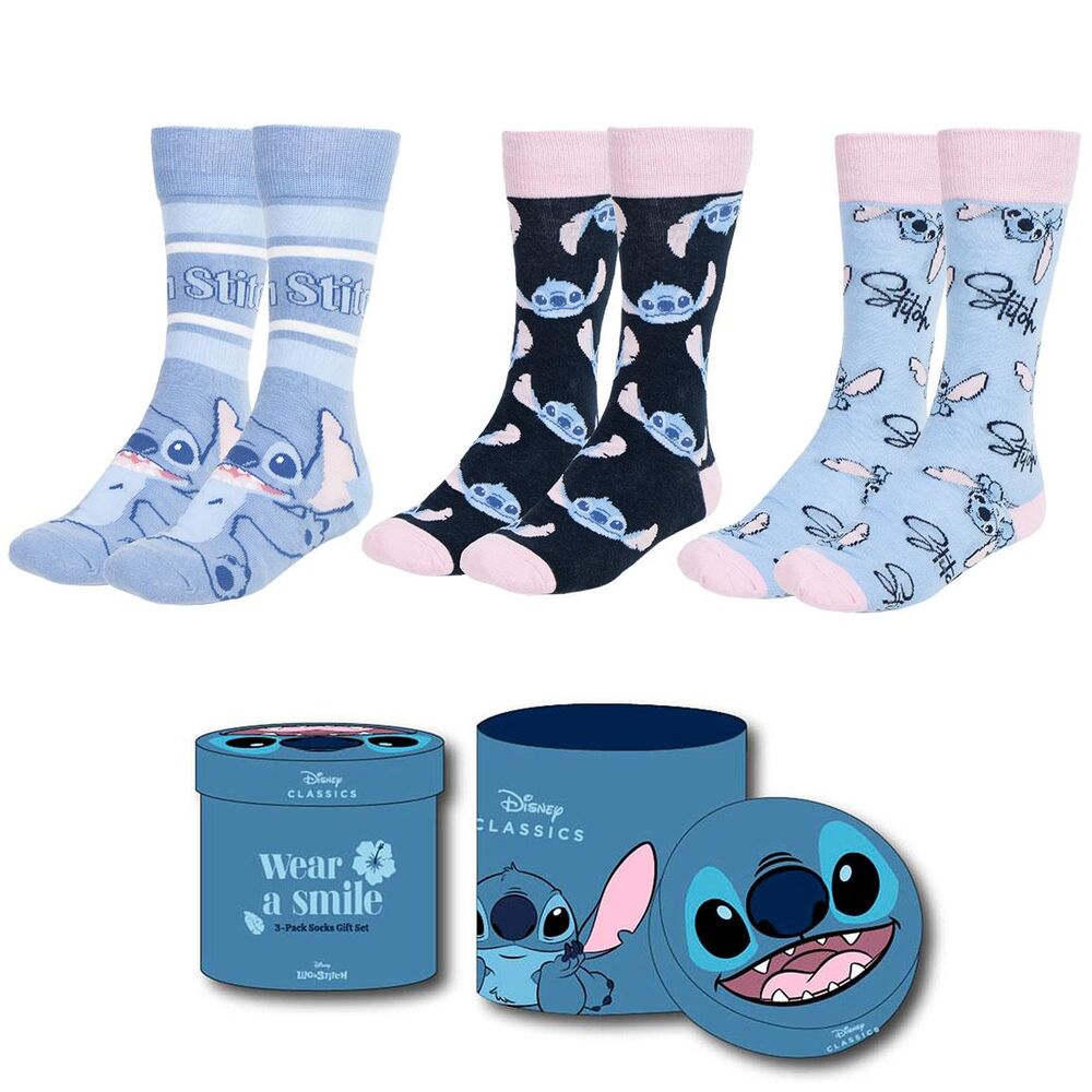 Set 3 calcetines Stitch Disney adulto_0