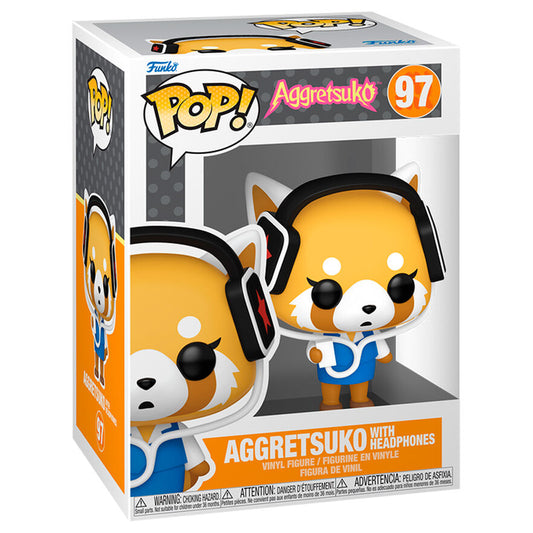 Figura POP Aggretsuko - Aggretsuko with Headphones_0