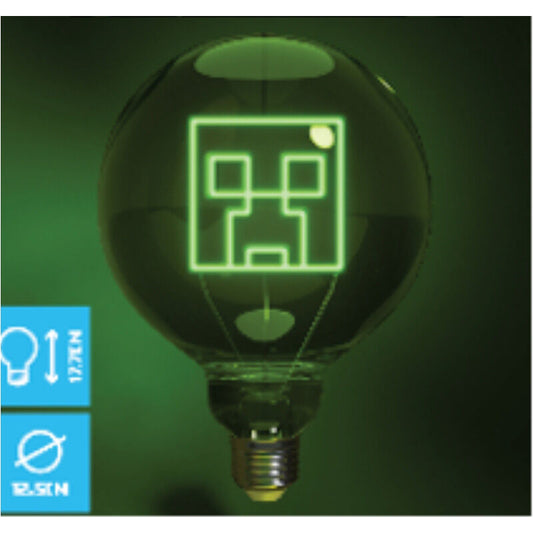 Bombilla LED Neon Creeper Minecraft_0