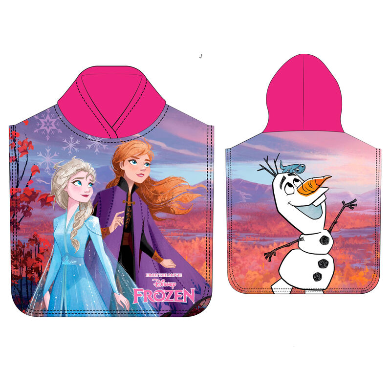 Poncho toalla Frozen Disney microfibra_0