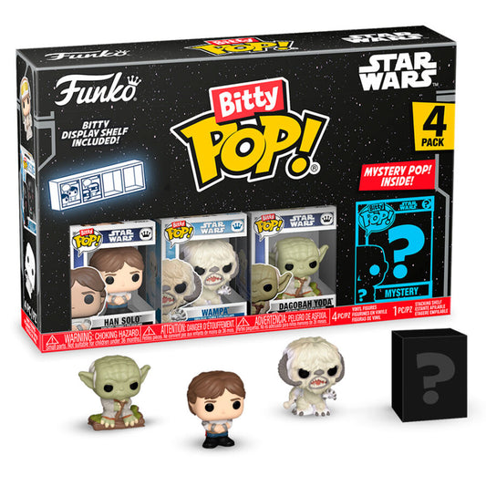 Blister 4 figuras Bitty POP Star Wars Han Solo_0