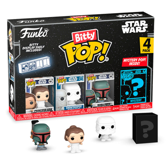 Blister 4 figuras Bitty POP Star Wars Leia_0
