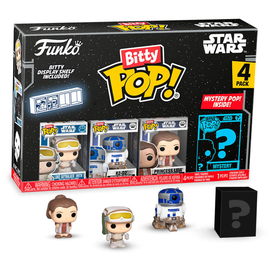 Blister 4 figuras Bitty POP Star Wars Luke Skywalker_0
