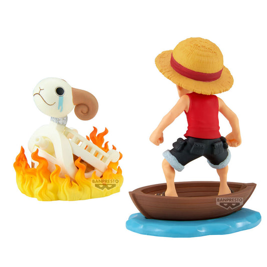 Figura Luffy & Going Merry Log Stories One Piece 8cm_0