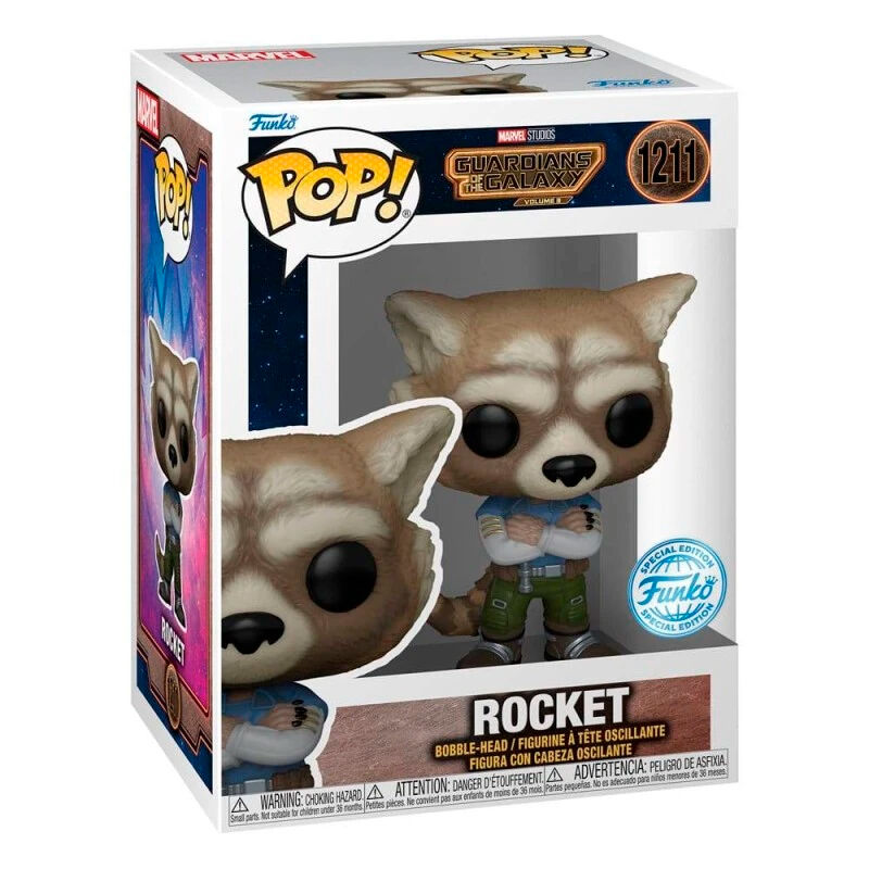 Figura POP Marvel Guardianes de la Galaxia Rocket Exclusive_0