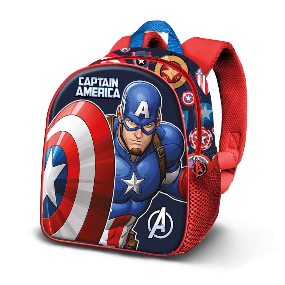 Mochila 3D Patriot Capitan America Marvel 31cm_0