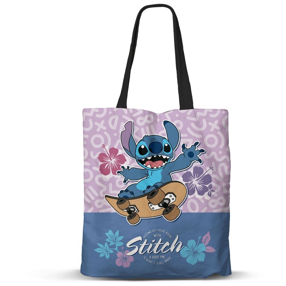 Bolsa shopping Skate Stitch Disney 40cm_0