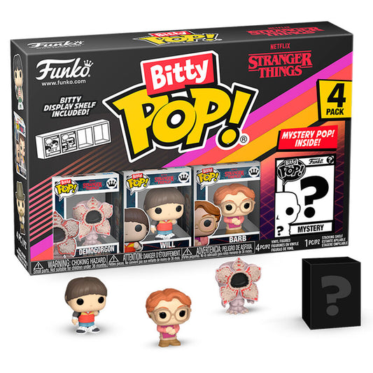 Blister 4 figuras Bitty POP Stranger Things Demogorgon_0
