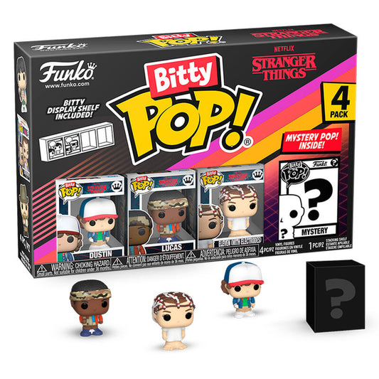 Blister 4 figuras Bitty POP Stranger Things Dustin_0