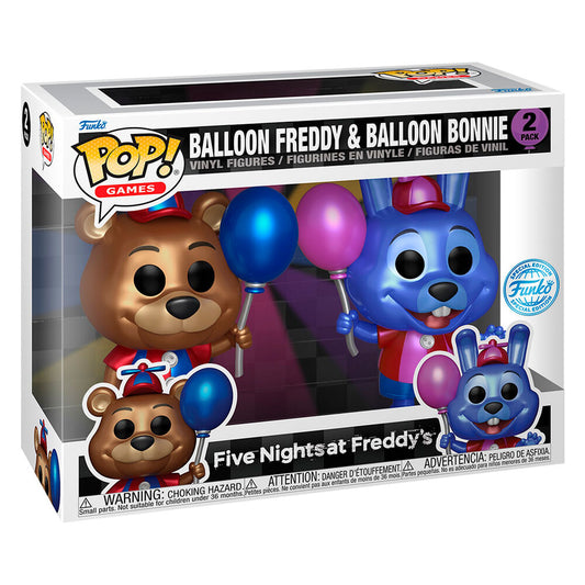 Blister 2 figuras POP Five Nights at Freddys Ballon Freddy & Balloon Bonnie Exclusive_0