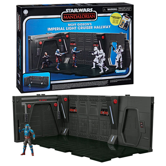 Playset Moff Gideons Imperial Light Cruiser Hallway + figura Mandalorian Privateer Star Wars 9,5cm_0