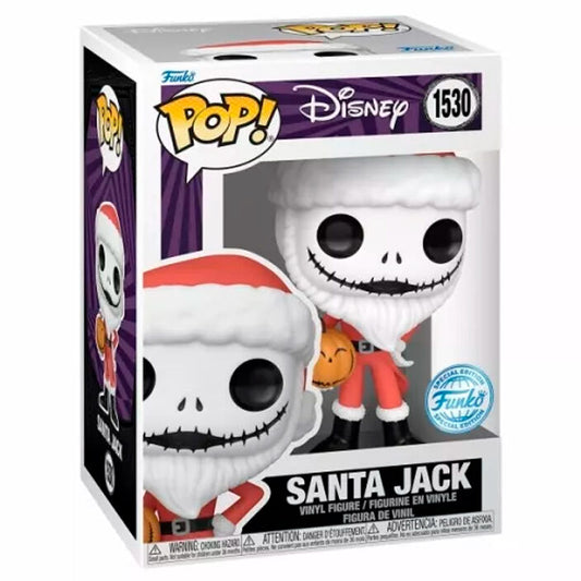 Figura POP Disney Pesadilla Antes de Navidad Santa Jack Exclusive_0