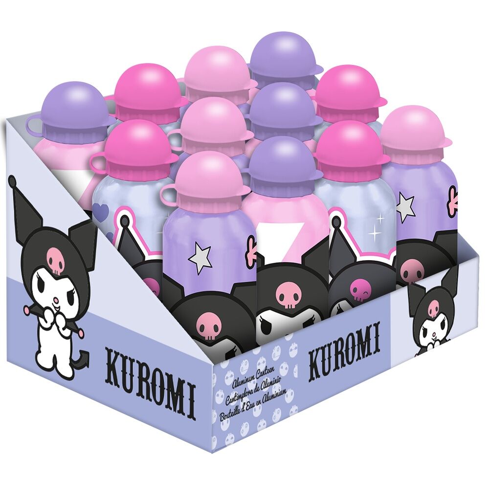 Cantimplora aluminio Kuromi Hello Kitty 500ml surtido_0