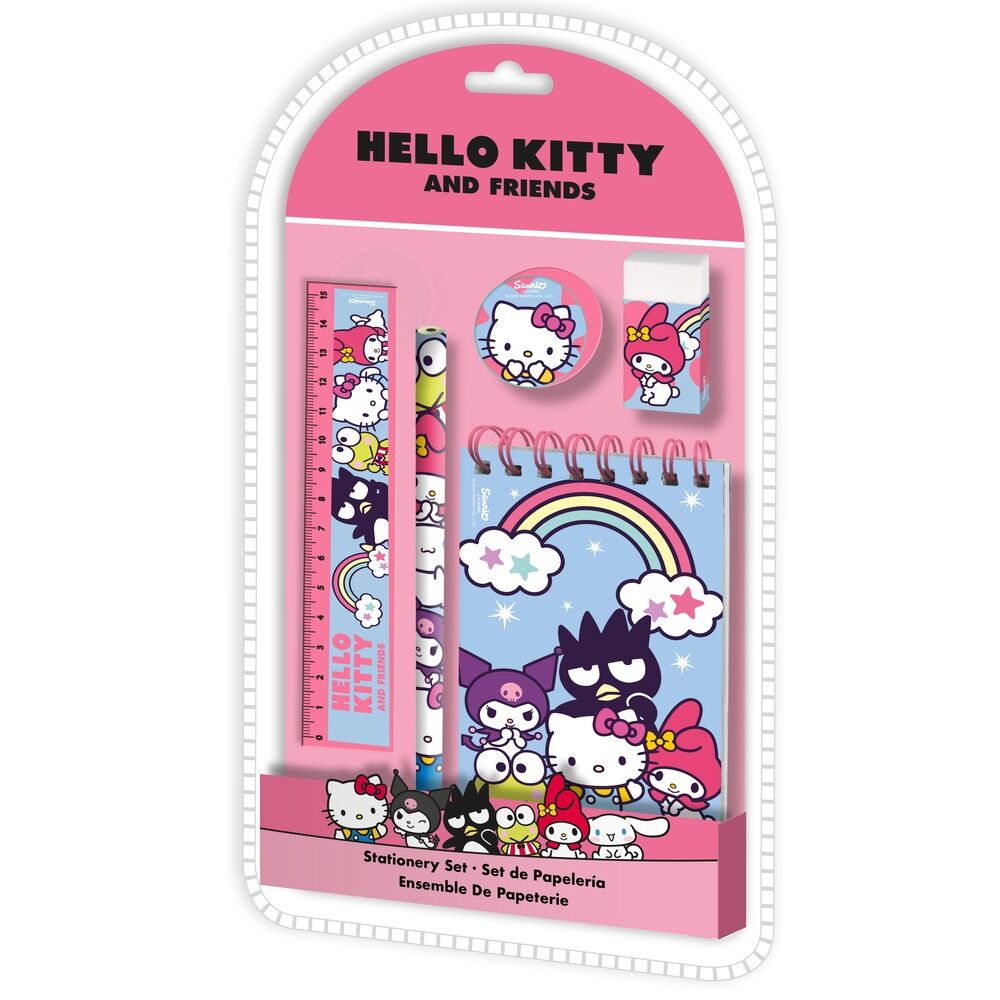 Blister papeleria Hello Kitty and Friends 5pzs_0