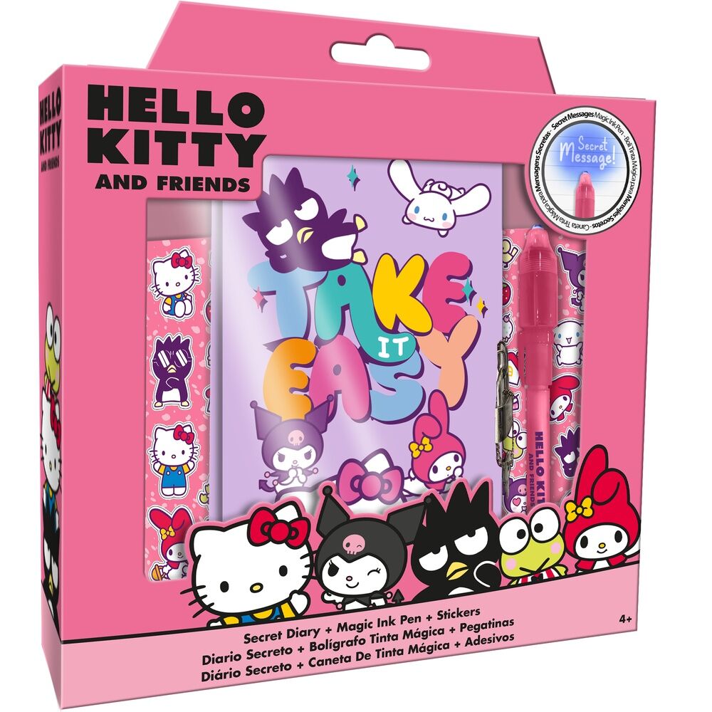 Diario + boligrafo magico Hello Kitty and Friends_0