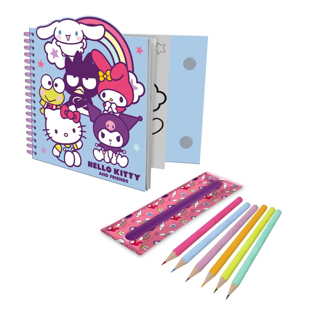 Cuaderno actividades + estuche removible Hello Kitty and Friends_0