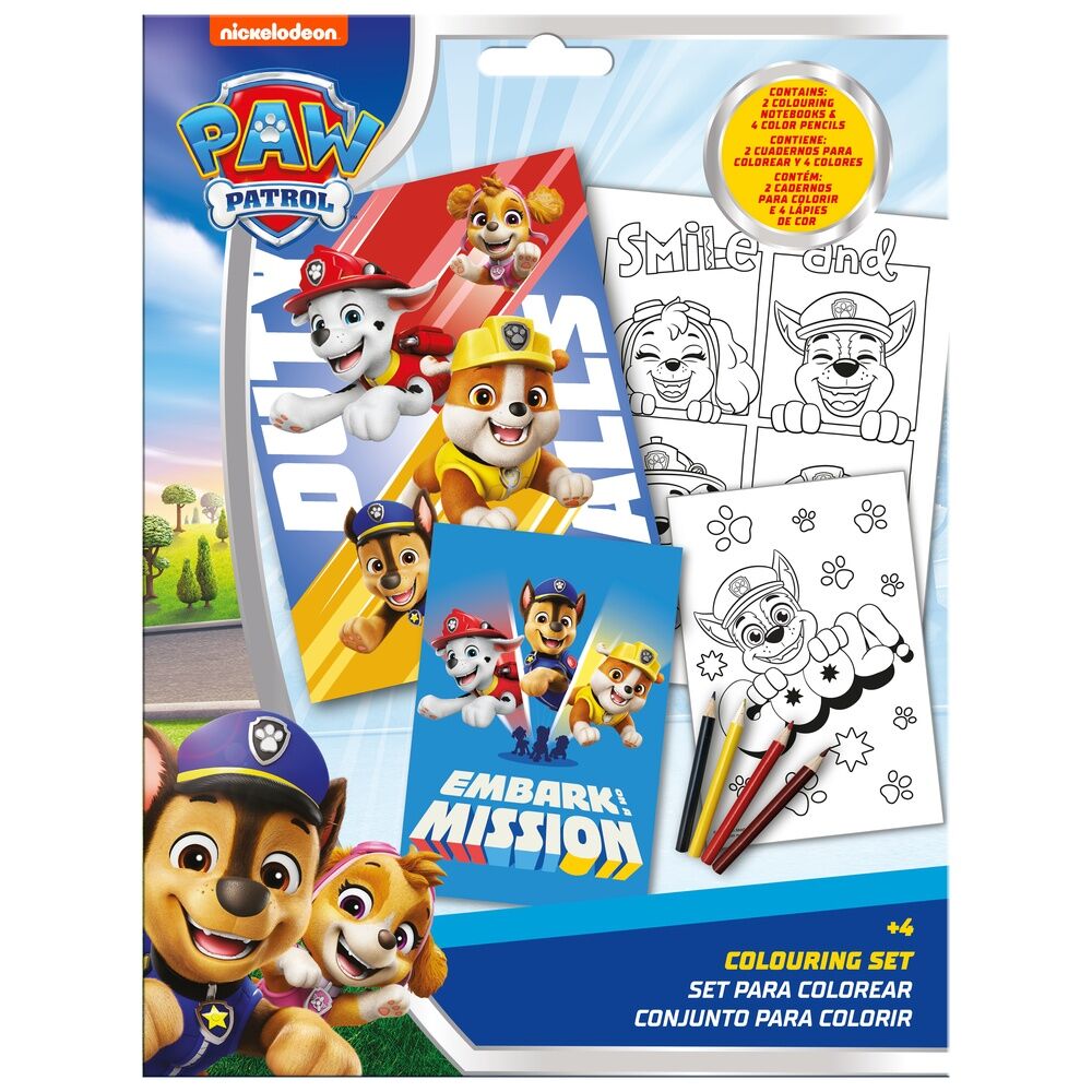 Set Colorear Patrulla Canina Paw Patrol_0