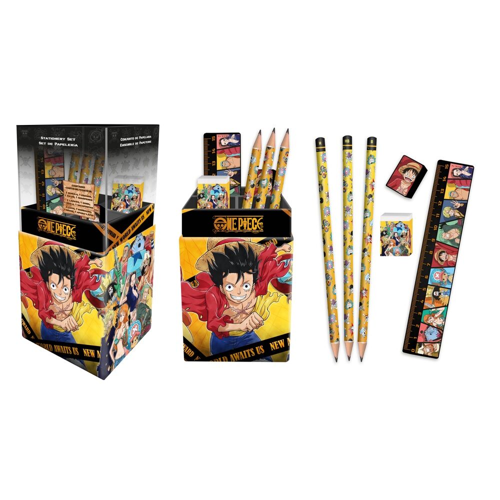 Portalapices con papeleria One Piece_0