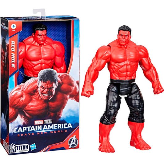 Figura Red Hulk Titan Hero Brave New World Capitan America  Vengadores Avengers Marvel 30cm_0